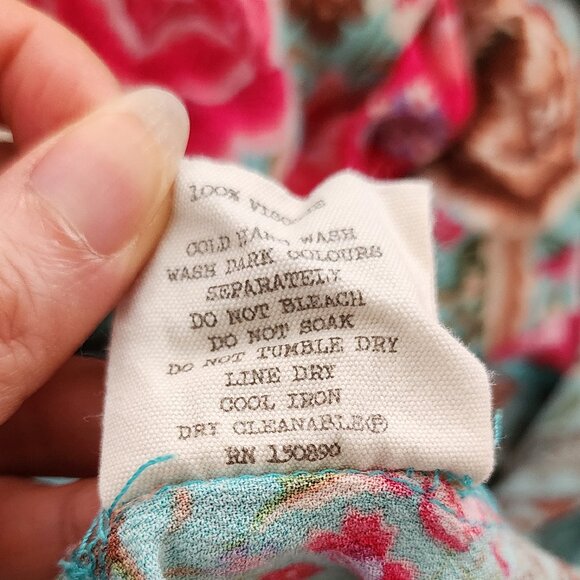 Spell & The Gypsy Babushka Turquoise Maxi Kimono Robe OS b225e - Picture 12 of 13